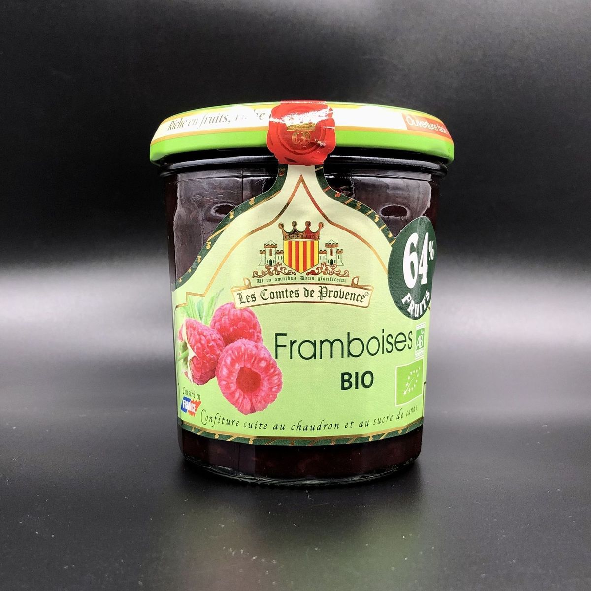 Джем Les Comtes de Provence из малины Organic 350г, 64% фруктов