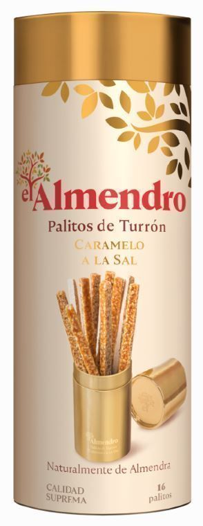 Хрустящий миндальный туррон El Almendro с солью (палочки) 136г