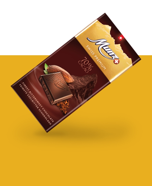 Горький шоколад MUNZ 70% какао 100г