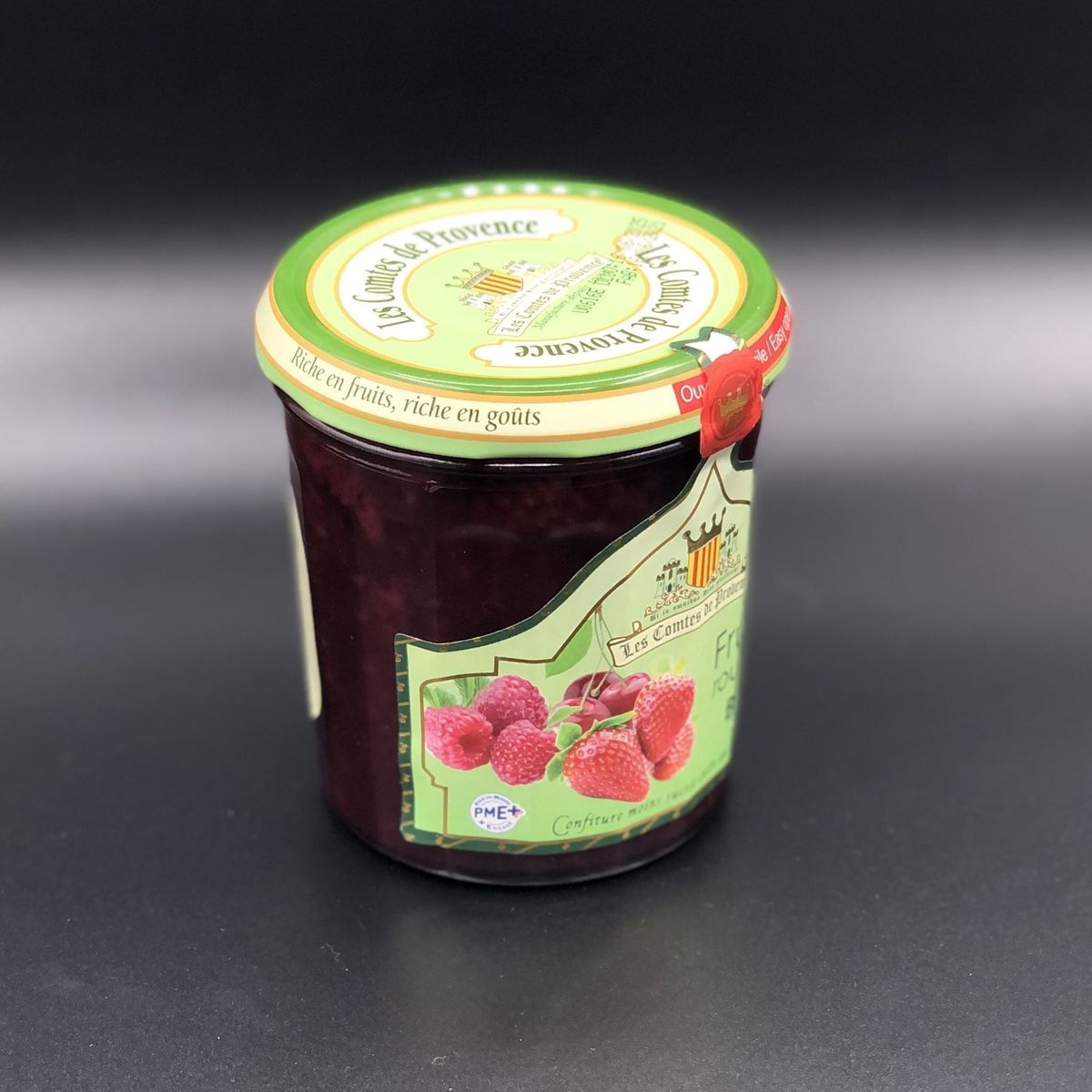 Джем Les Comtes de Provence из красных ягод (клубника, вишня, малина, красная смородина) Organic 350гр, 64% фруктов