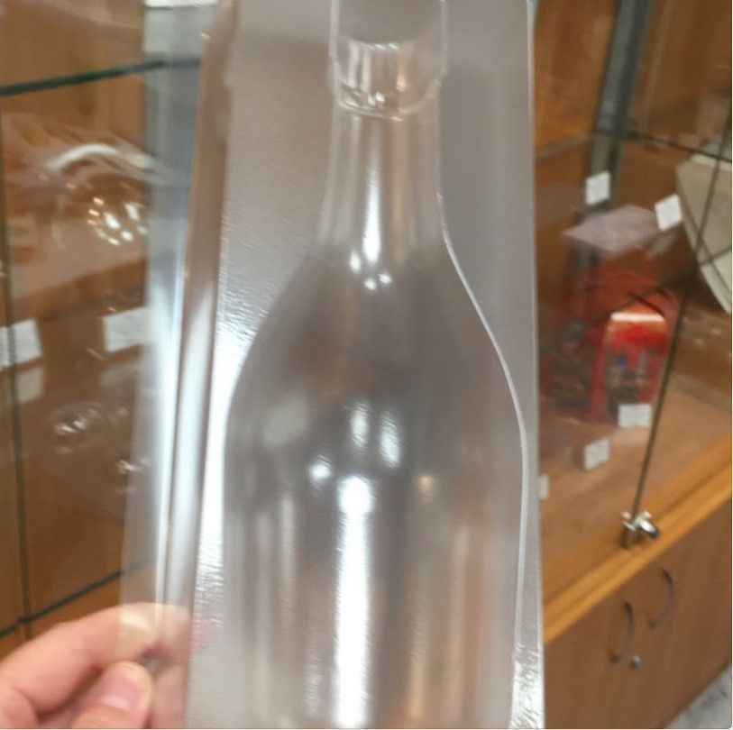  Пластиковая форма "Половинка бутылки без рисунка", PCB Creation