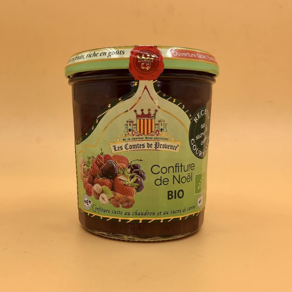 Джем Рождественский (клубника, вишня, малина, орехи) Organic 350 гр.