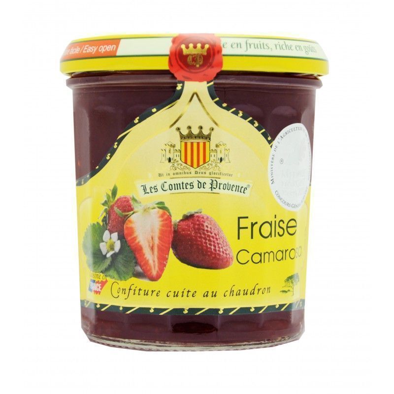 Джем Les Comtes de Provence из клубники Камароза 340гр, 65% фруктов