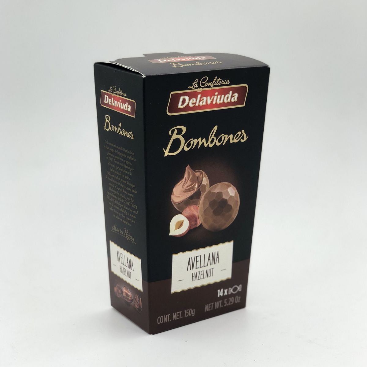 Шоколадные конфеты Delaviuda из молочного шоколада с фундуком 150г