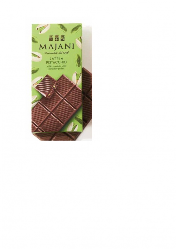 Шоколад молочный с фисташками 100 г