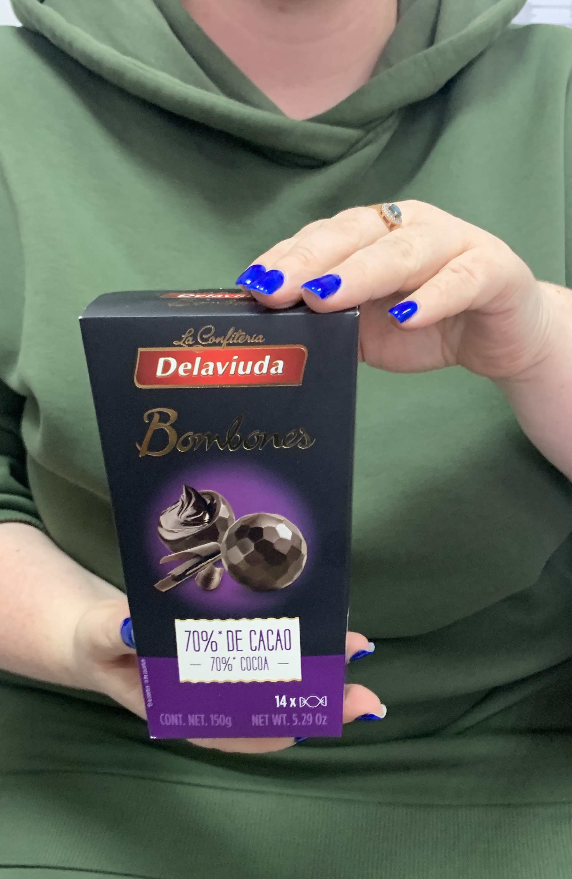 Шоколадные конфеты Delaviuda из горького шоколада 150г