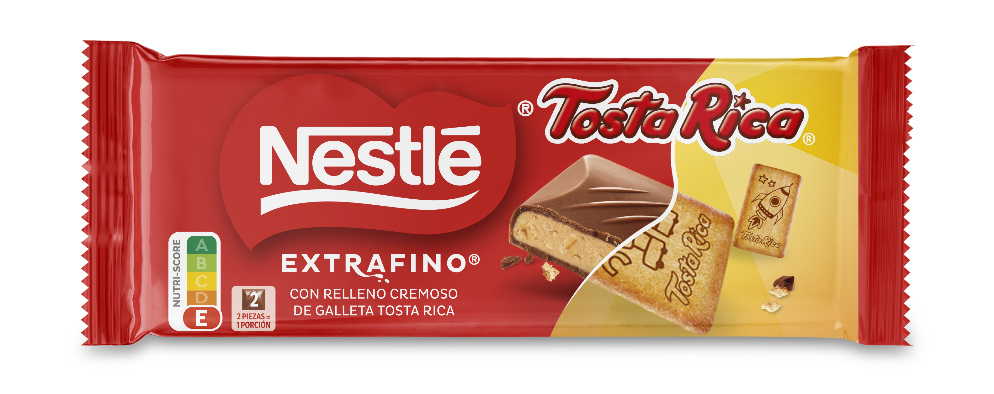 Молочный шоколад Nestle Extrafino Tosta Rica со сливочной начинкой и кусочками печенья Tosta Rica 84 г