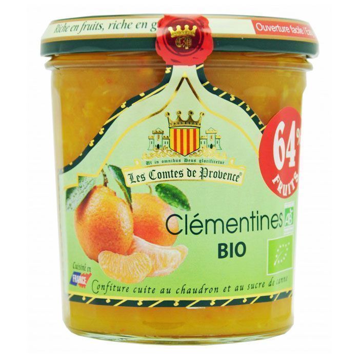 Джем Les Comtes de Provence из клементина Organic 350г, 64% фруктов