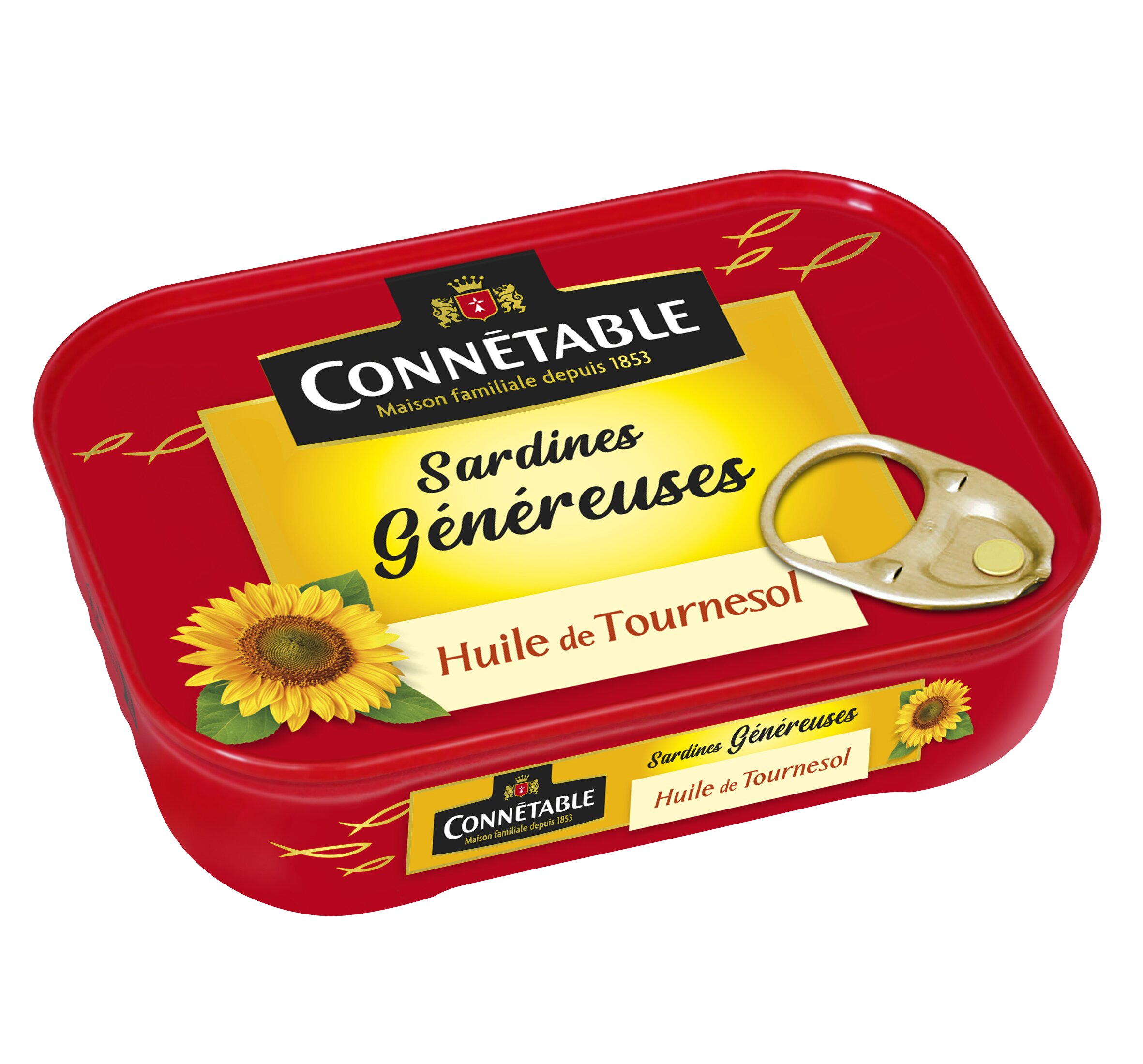 Connetable Сардины GENEREUSE в подсолнечном масле 140г