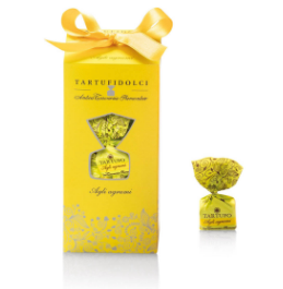 Трюфели из белого шоколада со вкусом цитрусовых фруктов 160 г.