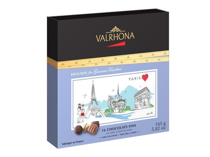 Valrhona Ассорти из 16 шоколадных конфет "PARIS"