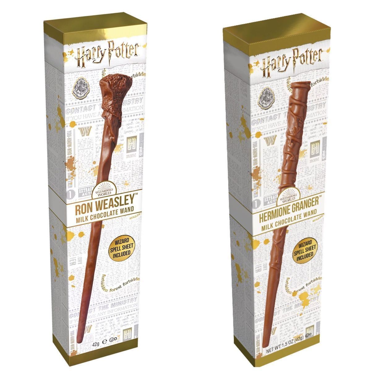 Шоколад фигурный "Jelly Belly" Harry Potter волшебная палочка Рона и Гермионы 42г