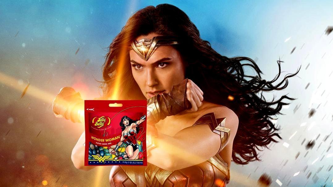 Драже жевательные Jelly Belly Super Hero Wonder Woman 60г