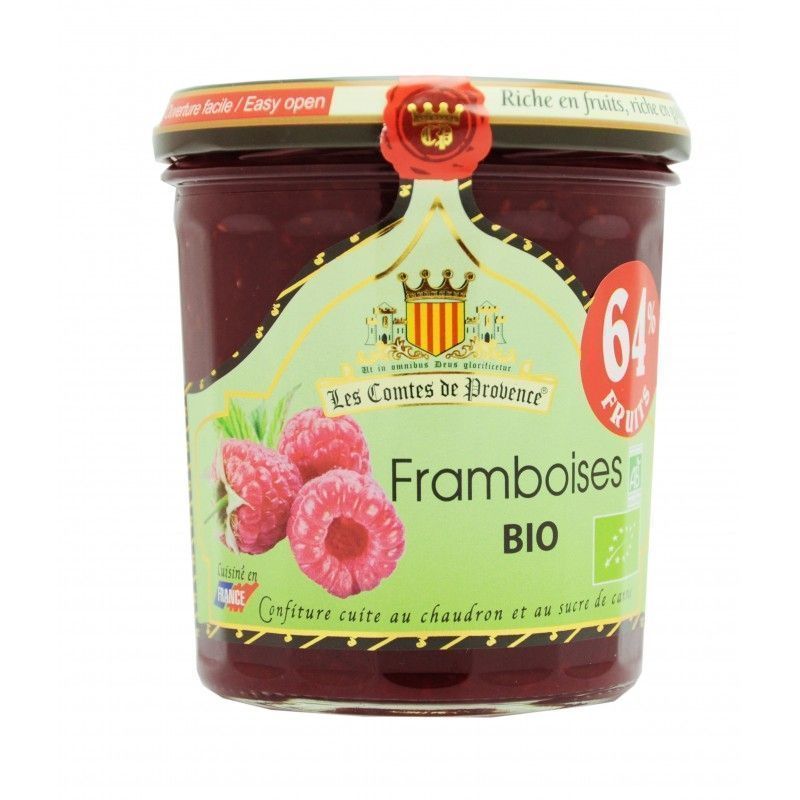 Джем Les Comtes de Provence из малины Organic 350г, 64% фруктов
