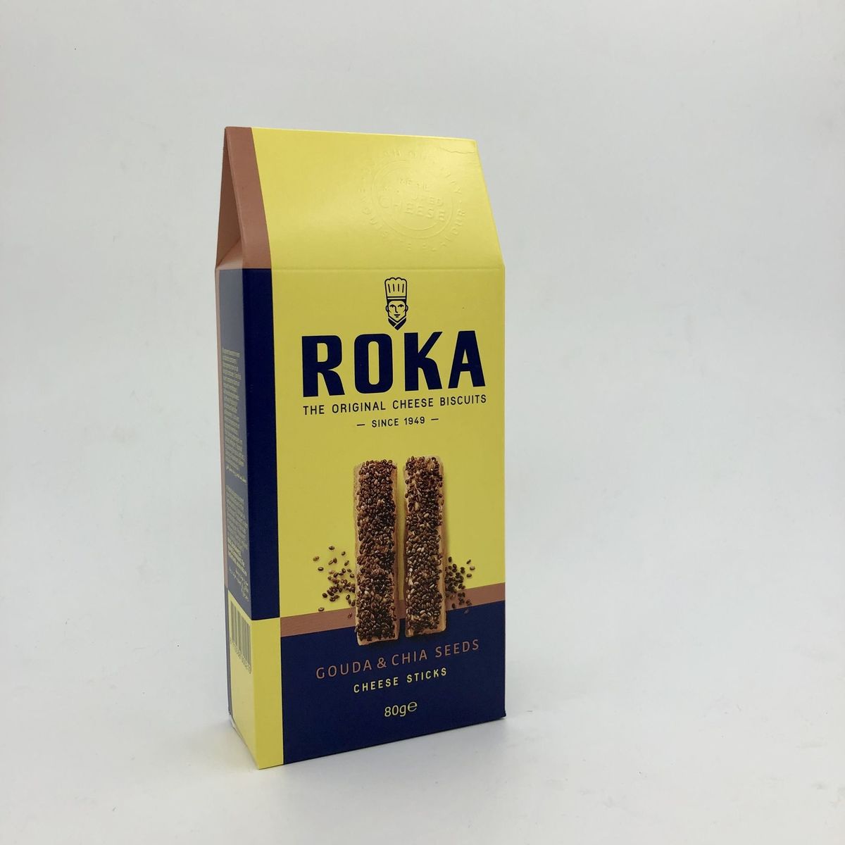 РОКА Печенье с сыром Гауда и семенами чиа 80г