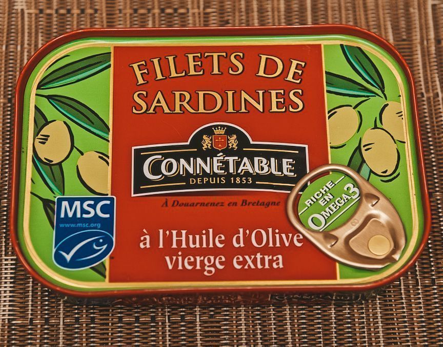Филе сардин Connetable в оливковом масле первого отжима экстра 100г⠀