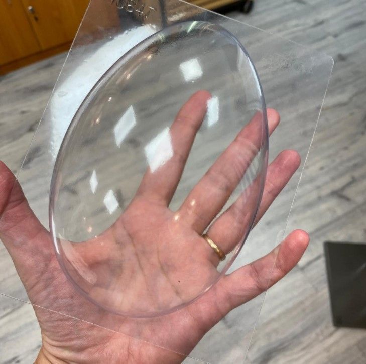  Пластиковая форма "Яйцо" 17 см (одна половинка), Вальрона