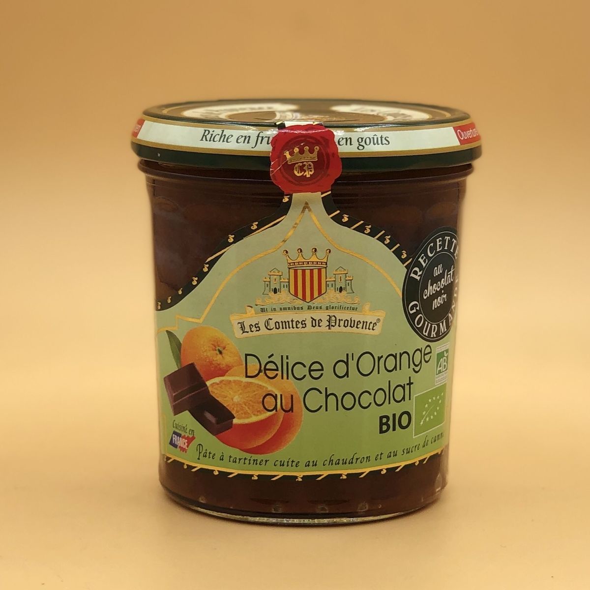 Джем Les Comtes de Provence из апельсина и шоколада Рождественский деликатес Organic 350г