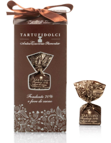 Трюфели из горького шоколада 70 % с кусочками какао-бобов 160 г.