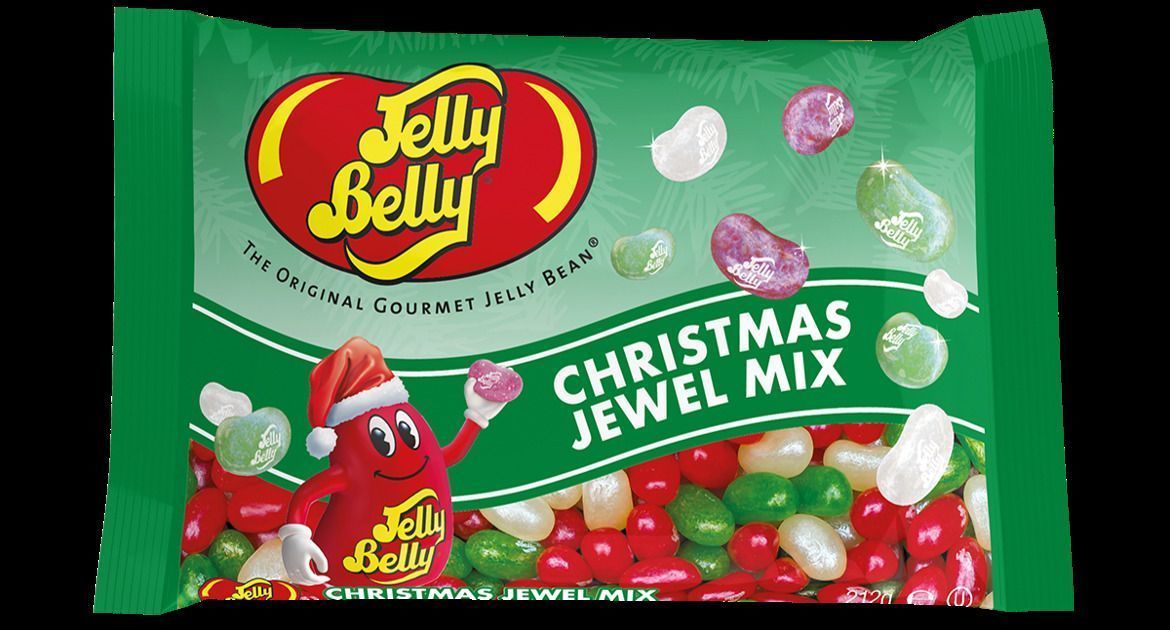 Драже жевательное "Jelly Belly" ассорти рождественское Jewel mix 212г. в пакете
