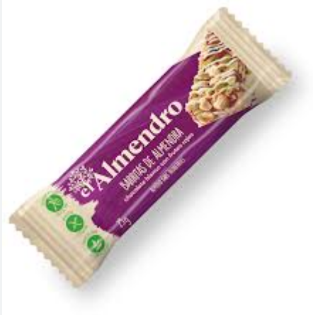 Ореховый батончик из миндаля и фундука с белым шоколадом и красными ягодами 25 гр.