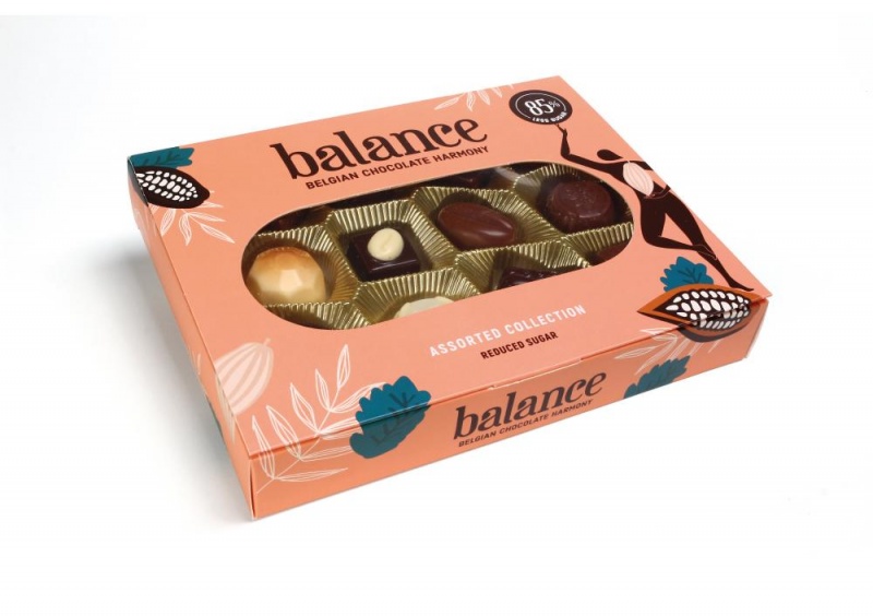 Шоколадные конфеты ассорти без сахара Balance 145 гр.