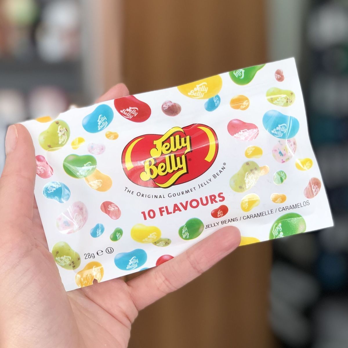 Драже жевательное "Jelly Belly" ассорти 10 вкусов 28г пакет