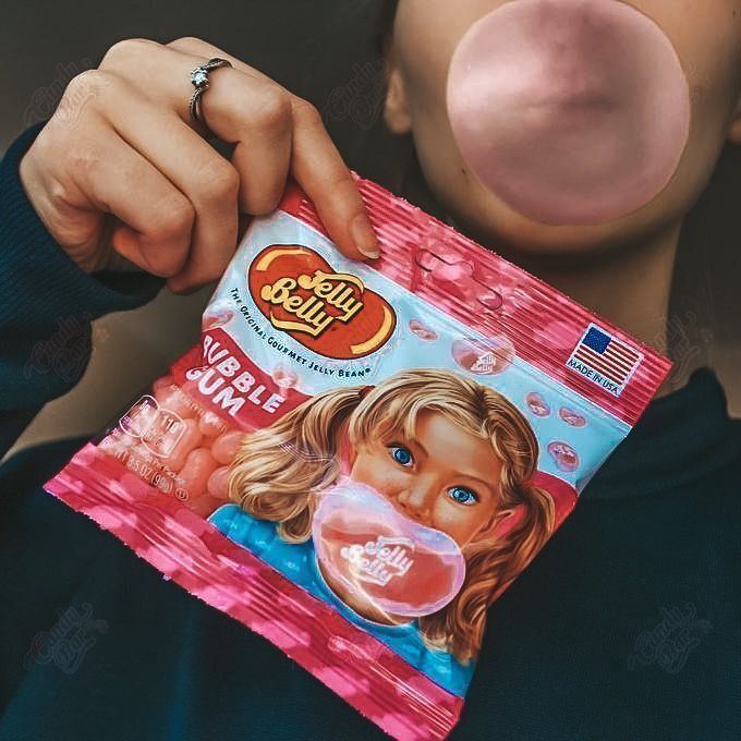 Драже жевательное "Jelly Belly" жевательная резинка Bubble gum 70г пакет