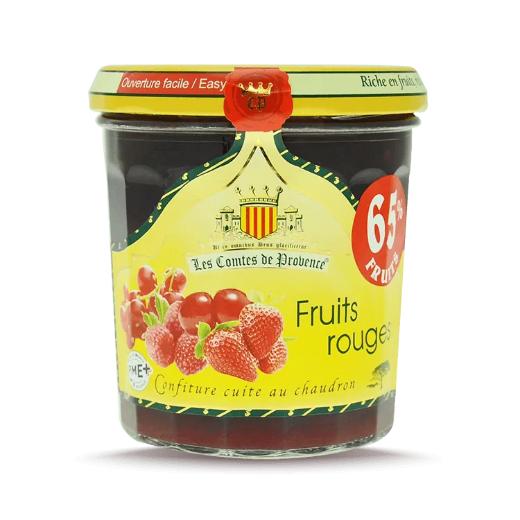 Джем из красных ягод (клубника, вишня, малина, красная смородина) 340гр 