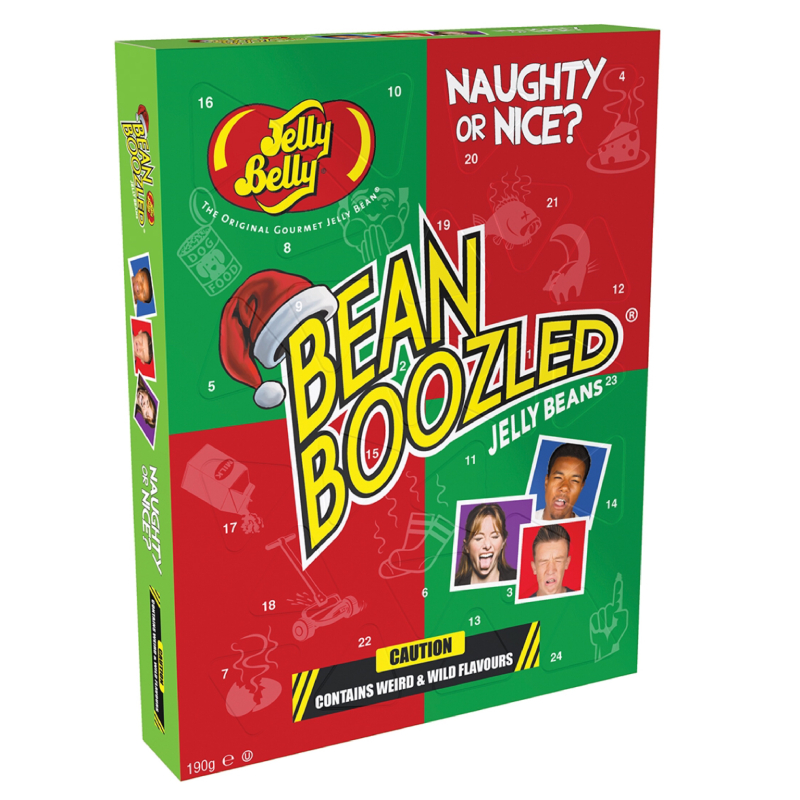  Драже жевательное "Jelly Belly" ассорти Bean Boozled 190г рождественский календарь