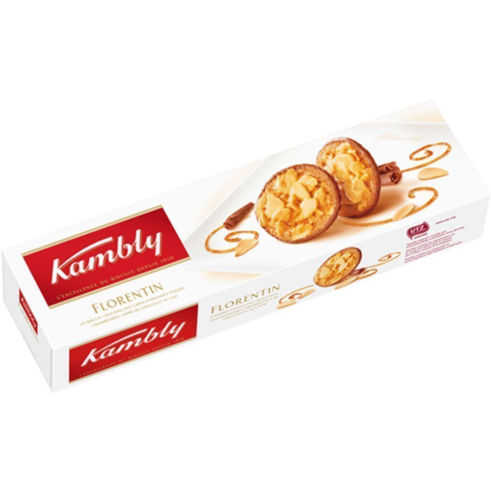 Печенье Kambly "Florentin" с миндалем в карамели и шоколадом 100г