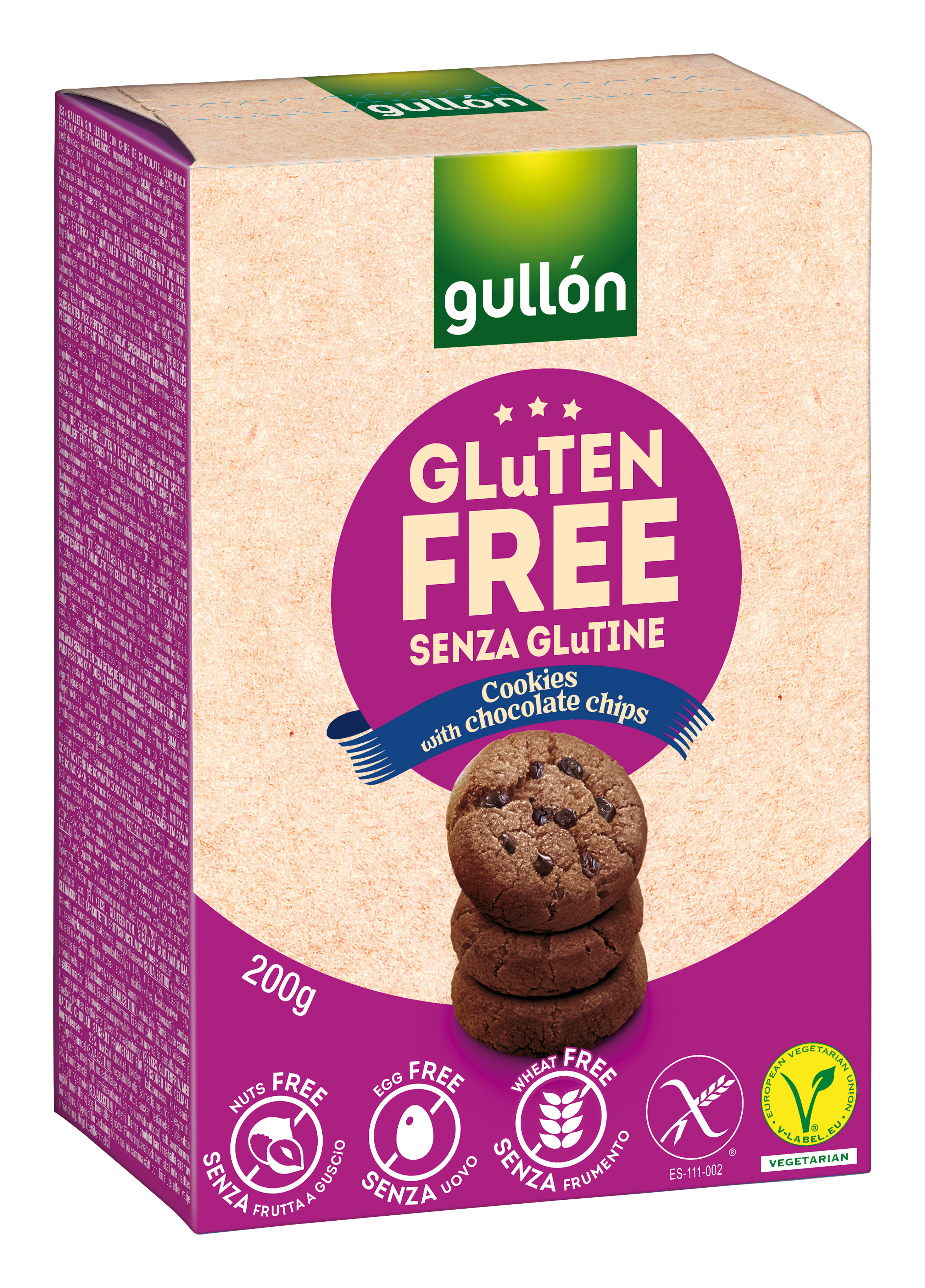 Мини печенье без глютена шоколадное с кусочками шоколада