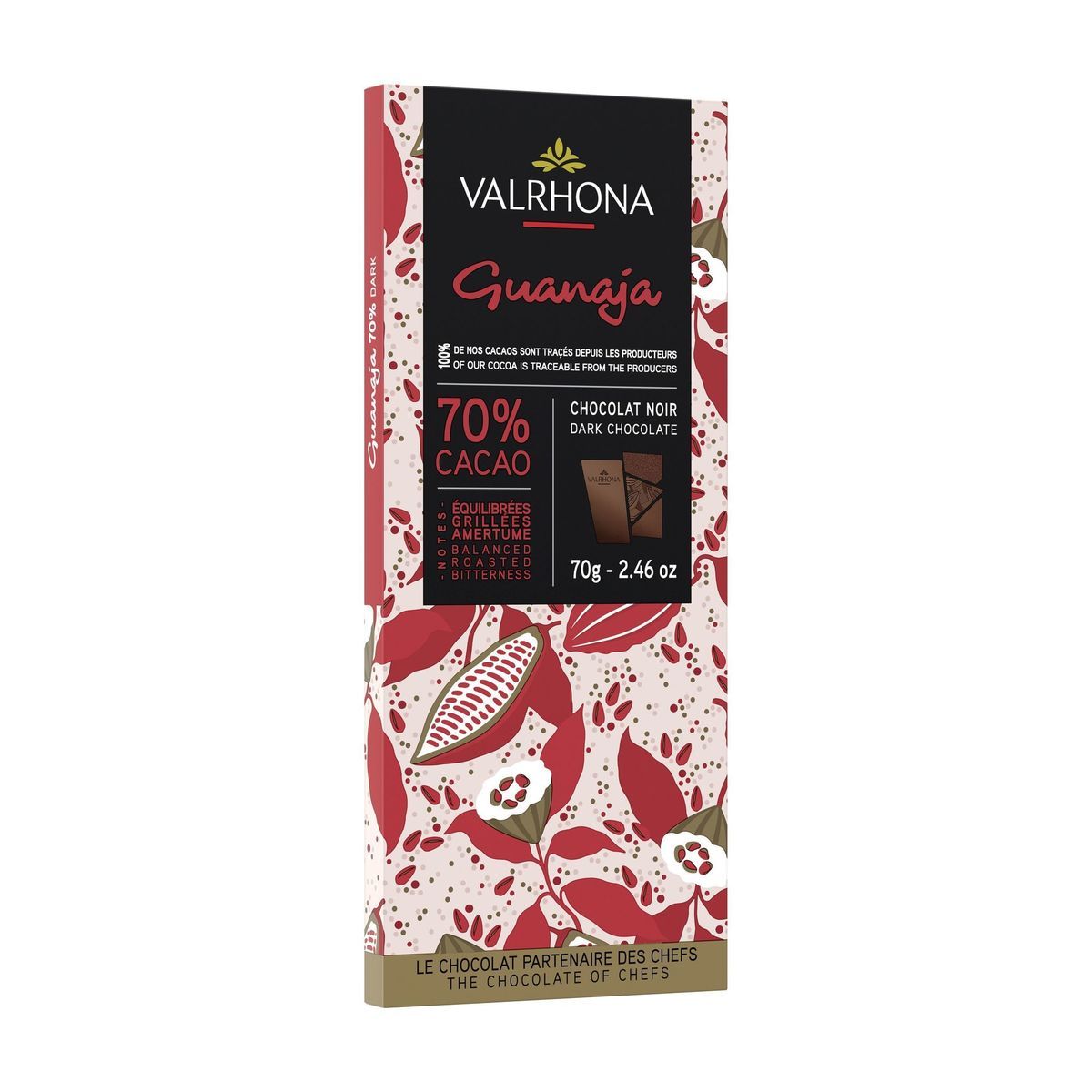 Шоколад горький Valrhona гран крю "Гуанара" (70%) 70г