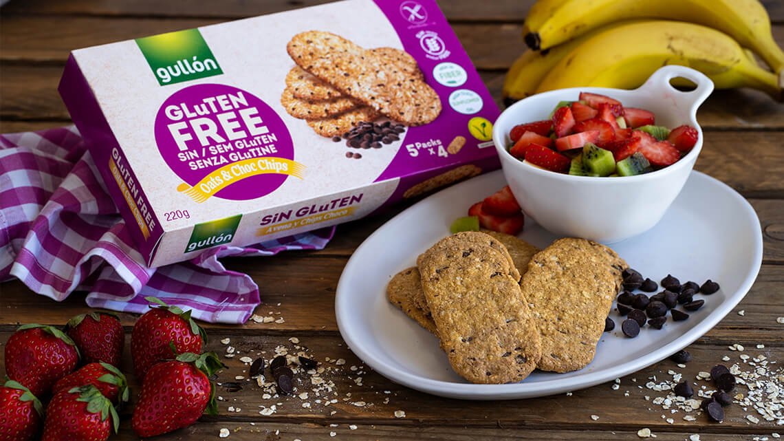 Печенье с овсяными хлопьями и кусочками шоколада без глютена