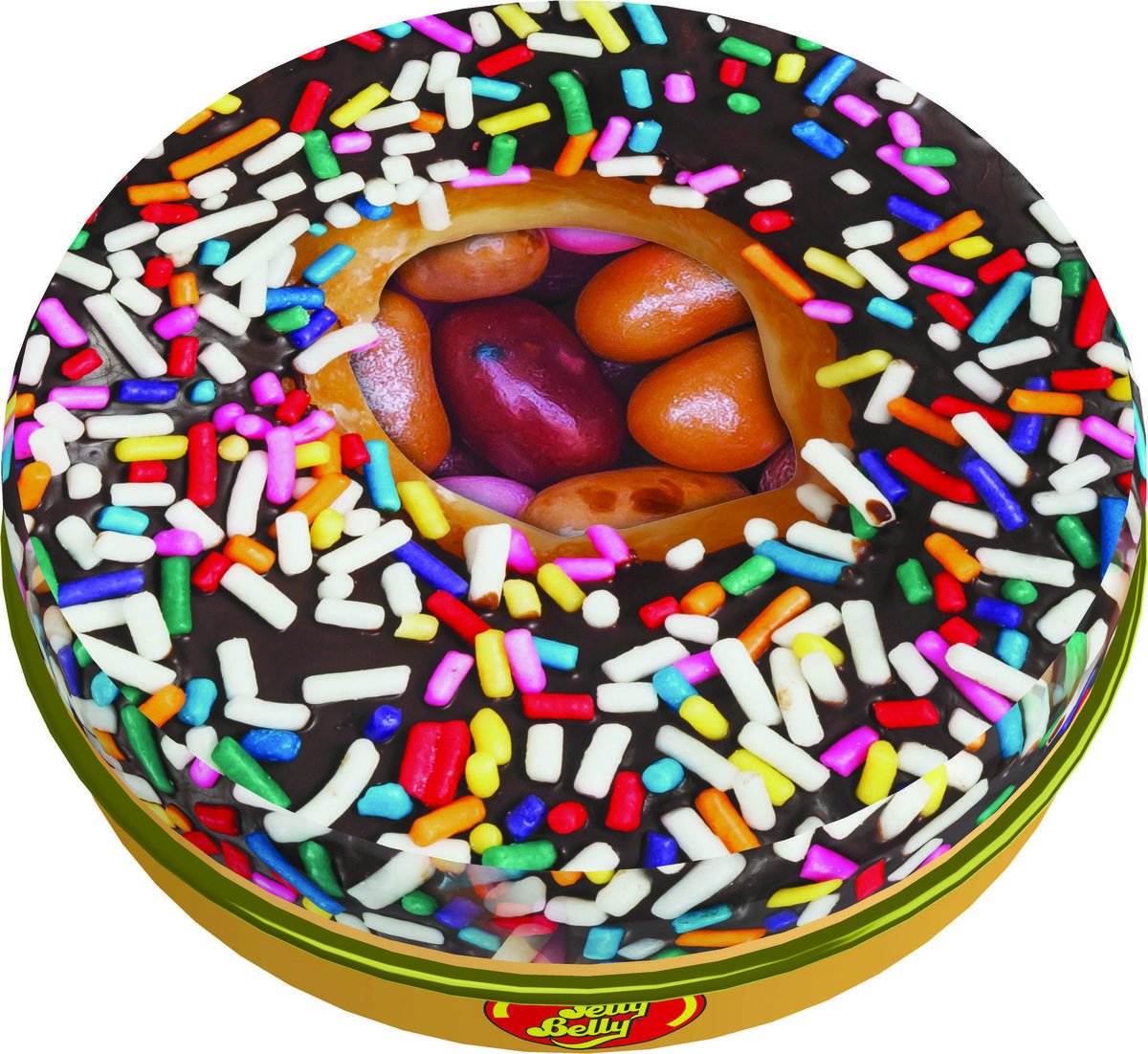 Драже жевательное "Jelly Belly" со вкусом пончиков Donut Shoppe Mix в жест.банке 28г