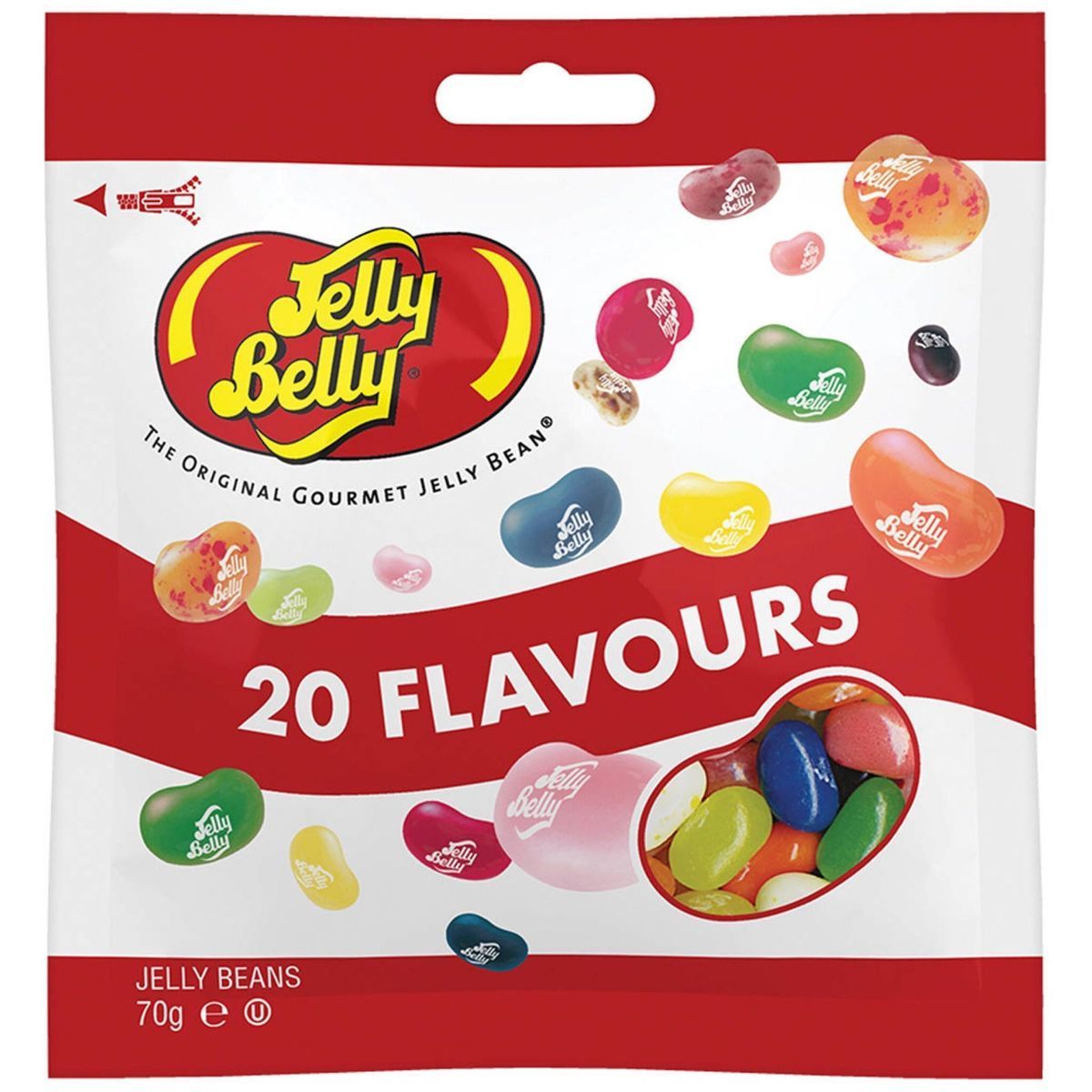 Драже жевательное "Jelly Belly" ассорти 20 вкусов 70г пакет