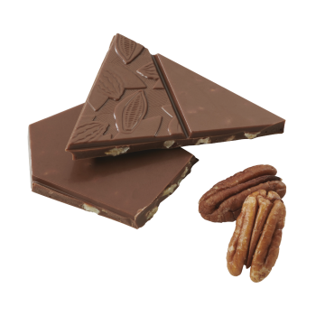 Шоколад Valrhona Гран крю "Живара с орехом пекан" 40% плитка 120 гр.