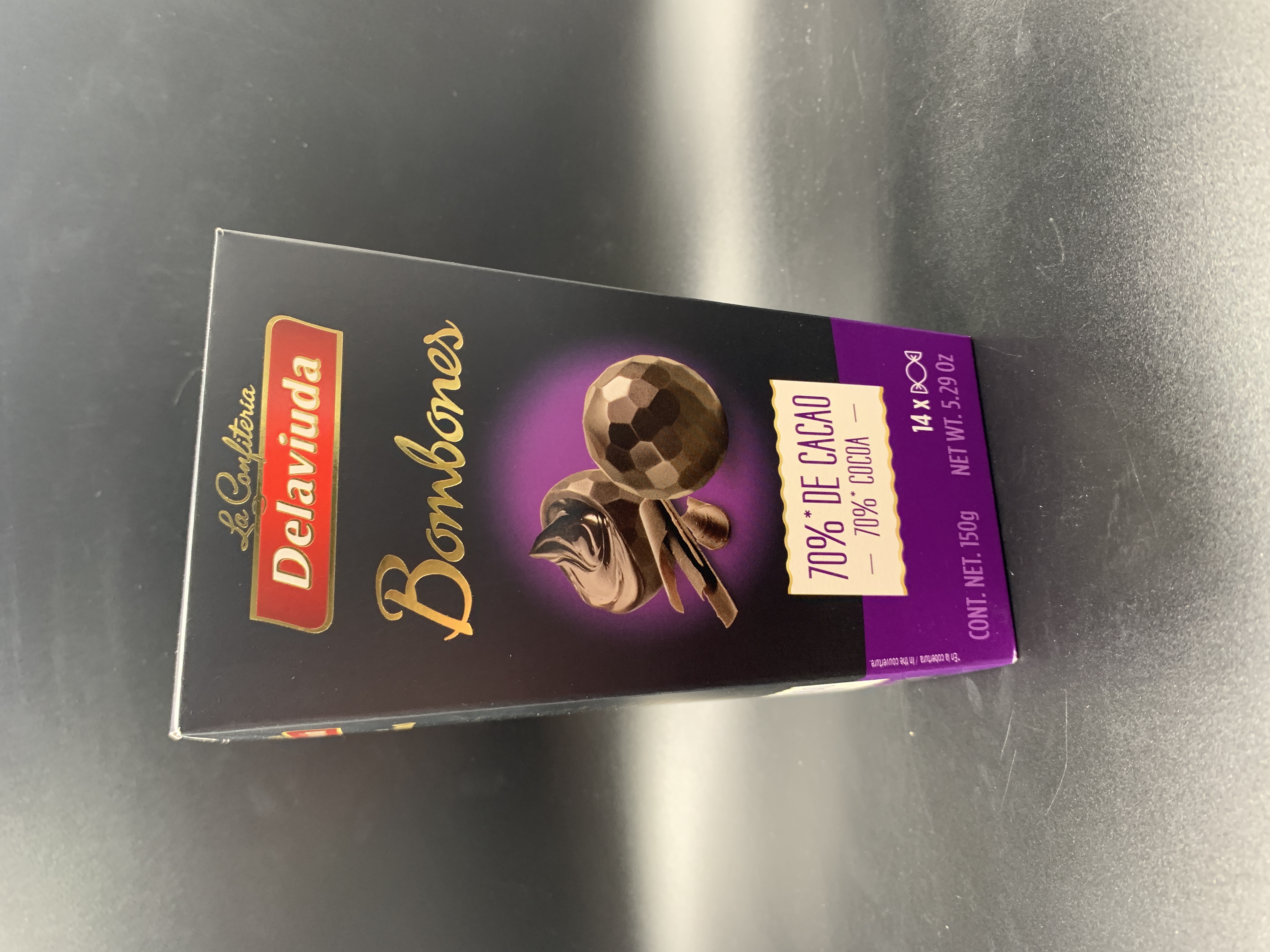 Шоколадные конфеты Delaviuda из горького шоколада 150г