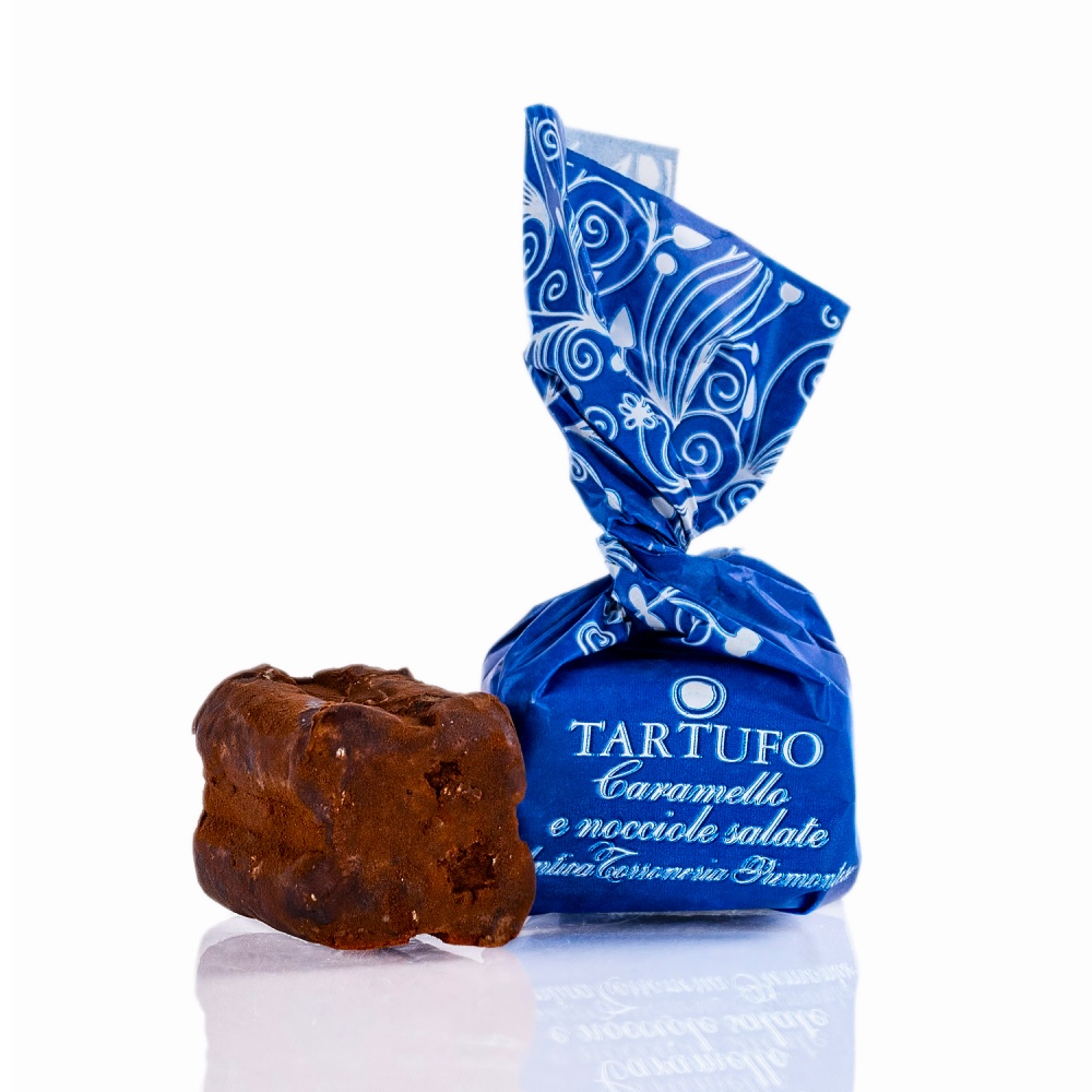 Трюфели с карамелью и соленым фундуком 160 г.