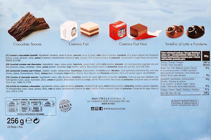 Шоколадное ассорти: шоколад Scorza, конфеты Cremino и Tortellino 256г