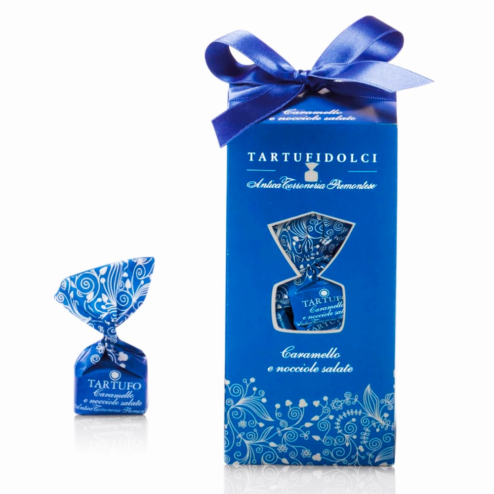 Трюфели с карамелью и соленым фундуком 160 г.