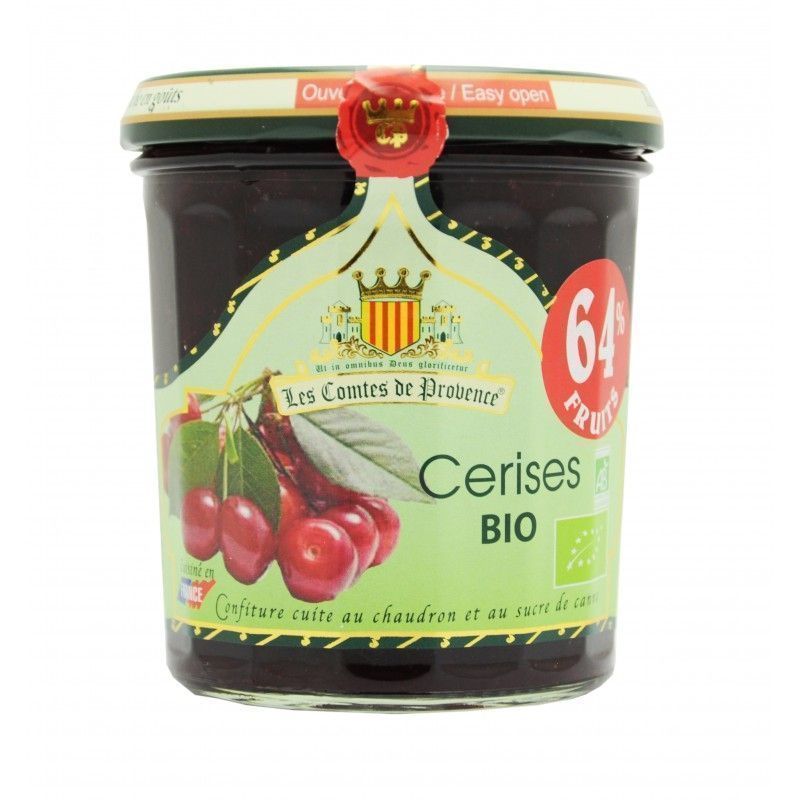 Джем Les Comtes de Provence из вишни Organic 350гр, 64% фруктов