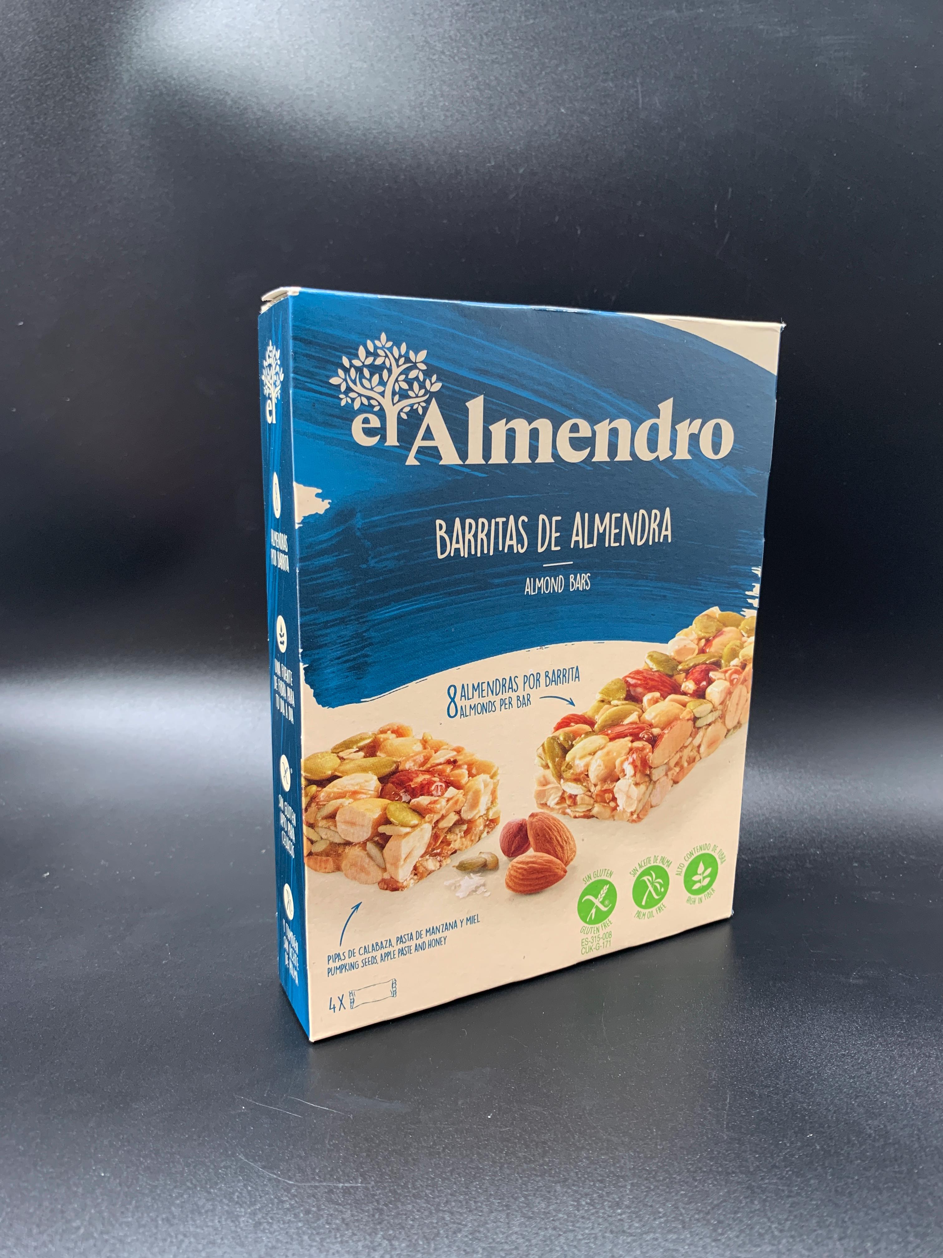 Ореховый батончик El Almendro из миндаля и фундука с солью 84г