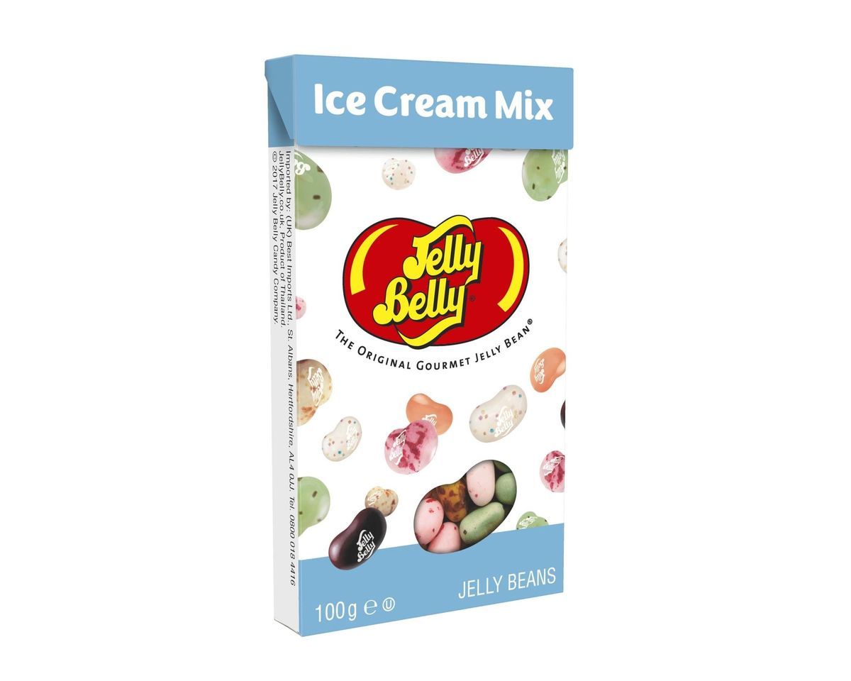 Драже жевательное "Jelly Belly" ассорти мороженое 100г картонная коробка