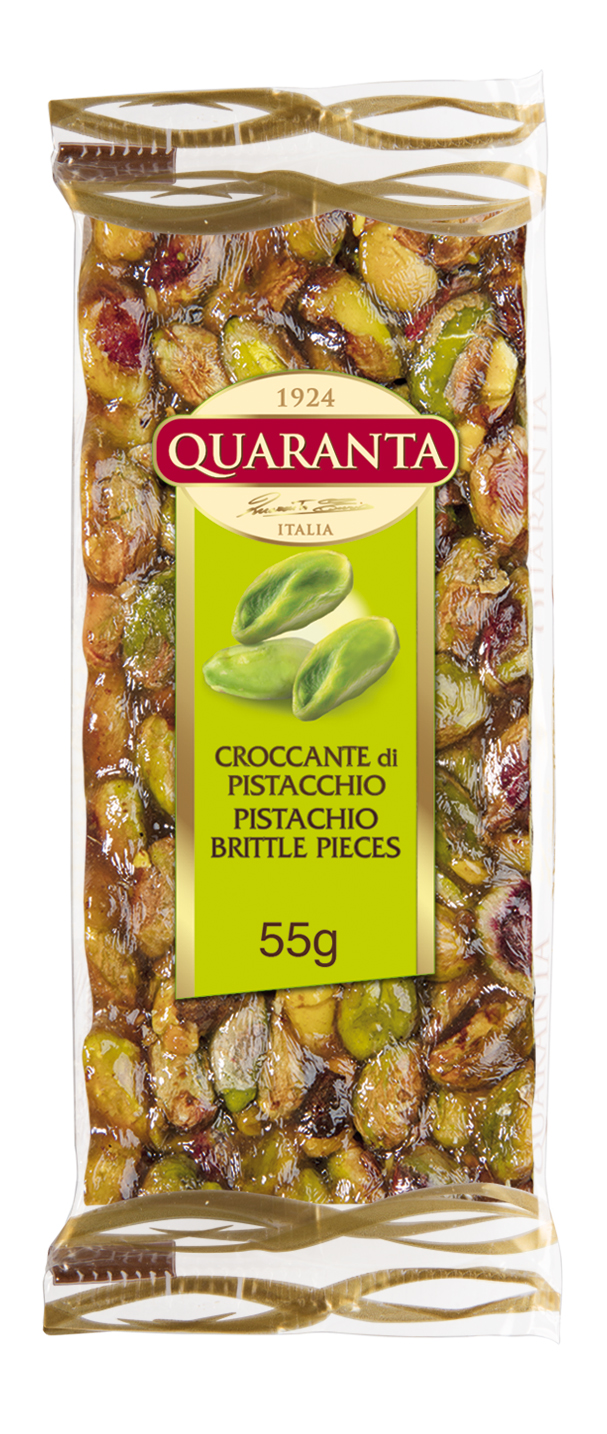 КУАРАНТА хрустящий ореховый батончик ФИСТАШКА 55г
