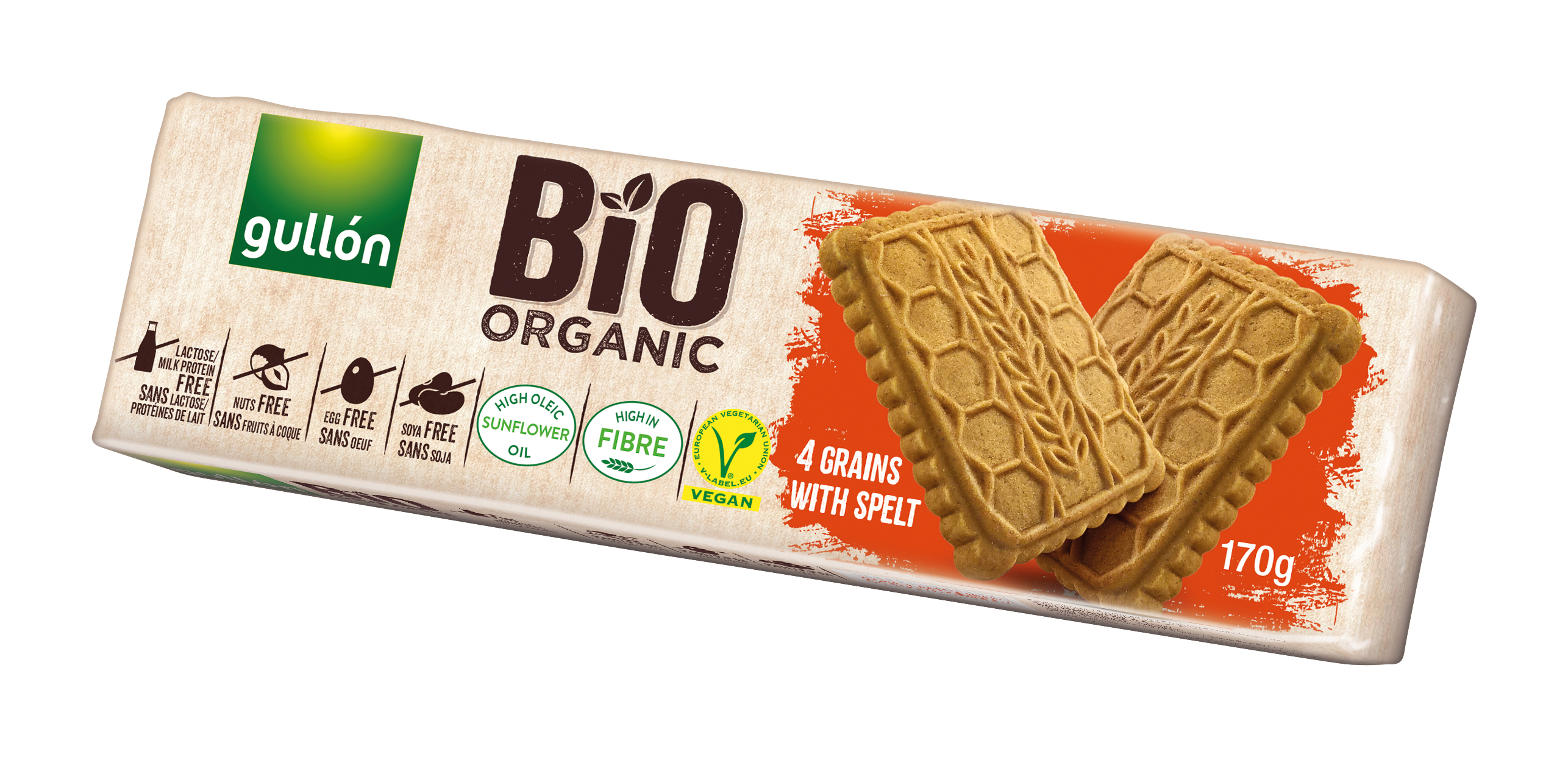 Органическое печенье 4 злака с полбой 