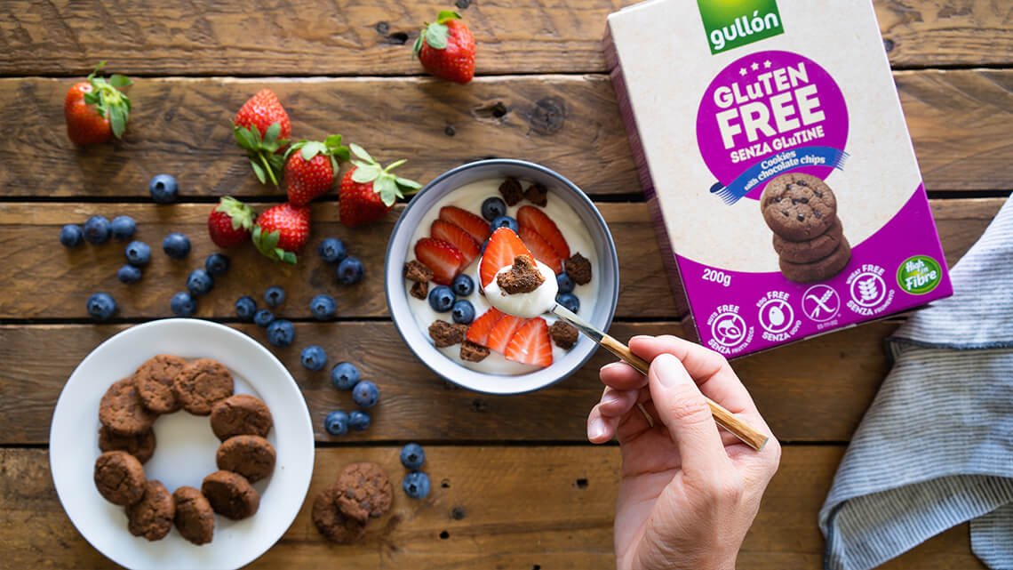 Мини печенье без глютена шоколадное с кусочками шоколада