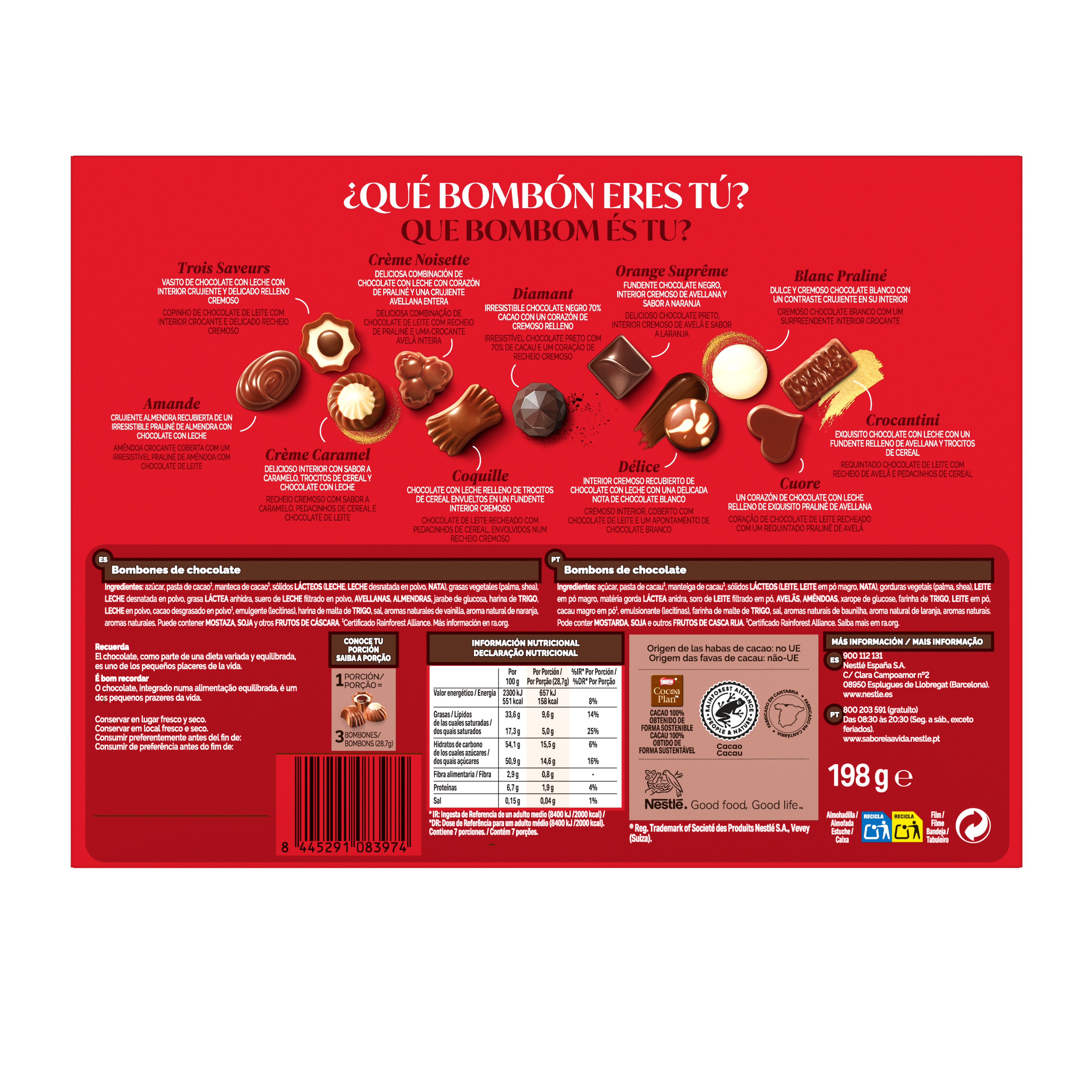Шоколадные конфеты Caja Roja ассорти 198 г