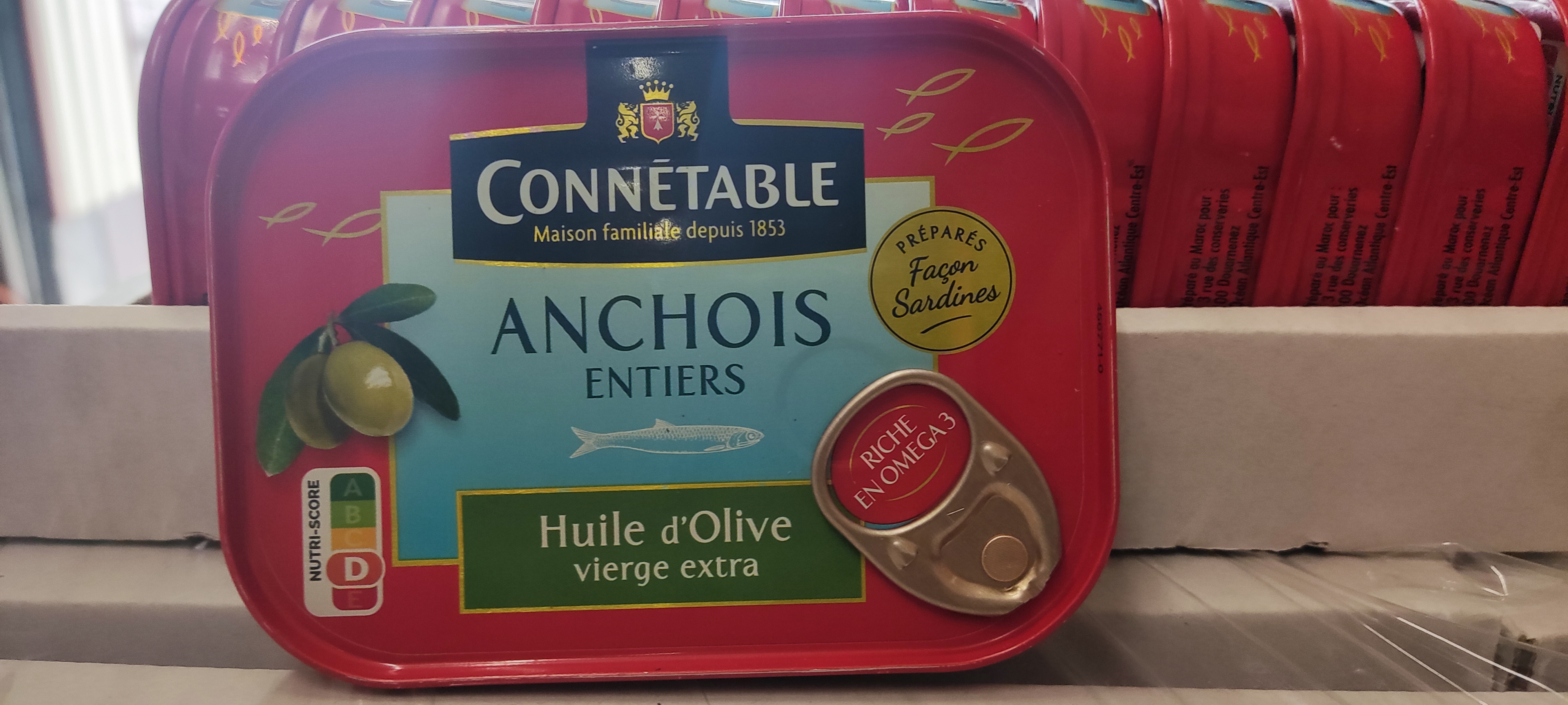 Connetable Анчоусы в оливковом масле первого отжима экстра 100г⠀