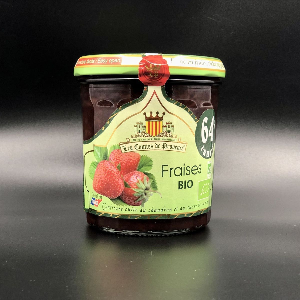 Джем Les Comtes de Provence из клубники Organic 350г, 64% фруктов
